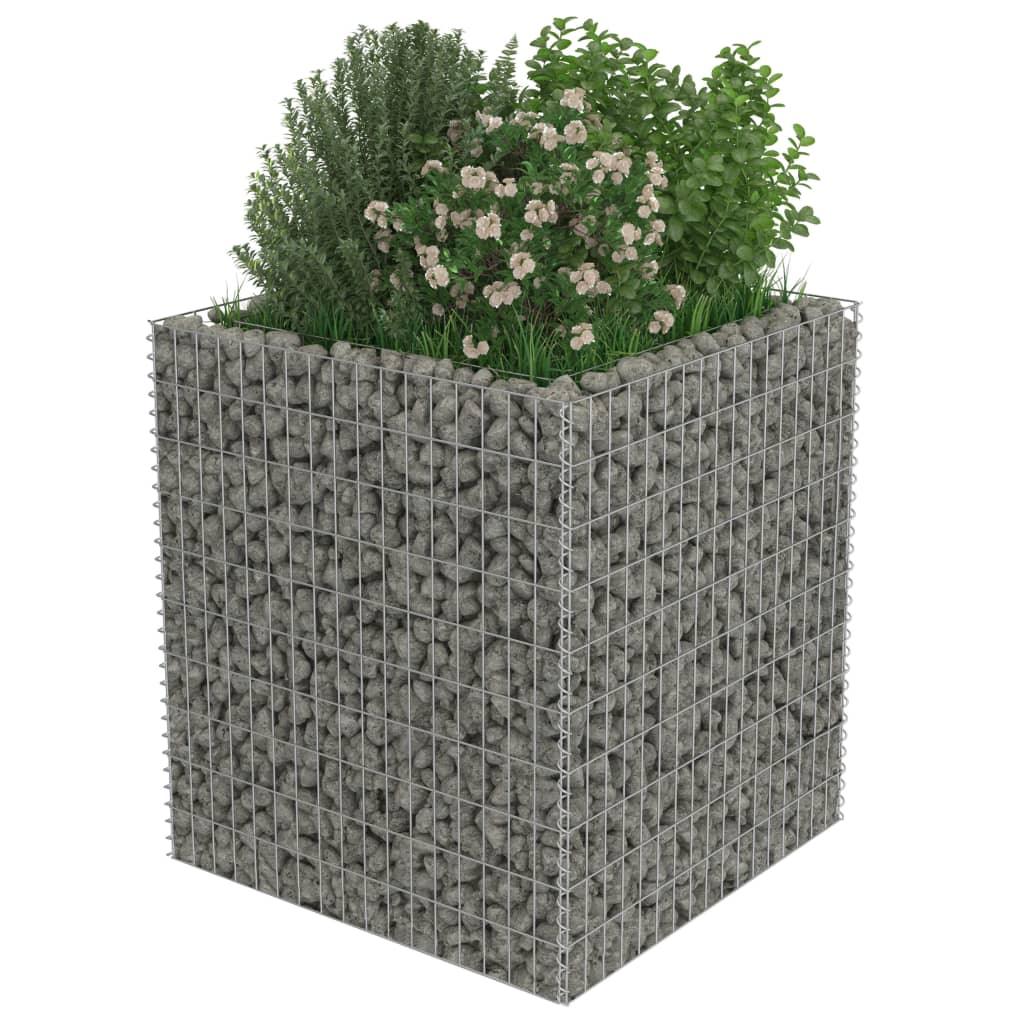 Gabion Raised Bed Galvanized Steel 35.4"x35.4"x39.4" at Set Shop and Smile