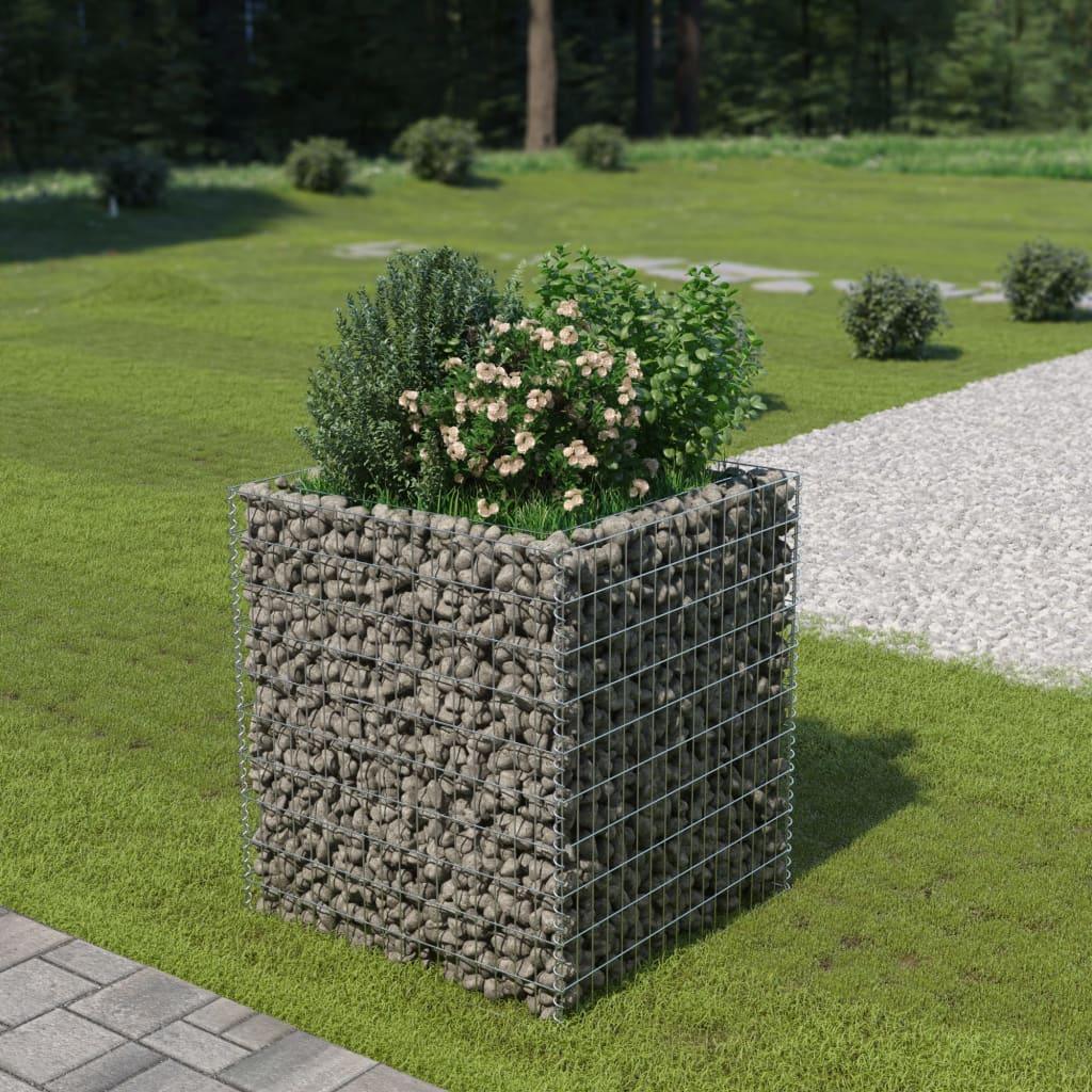 Gabion Raised Bed Galvanized Steel 35.4"x35.4"x39.4" at Set Shop and Smile