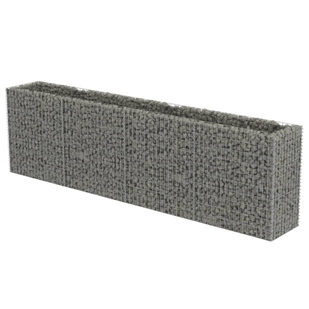 Gabion Raised Bed Galvanized Steel 141.7"x19.7"x39.4" at Set Shop and Smile