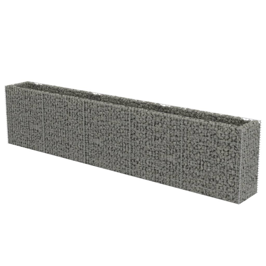 Gabion Raised Bed Galvanized Steel 177.2"x19.7"x39.4" at Set Shop and Smile