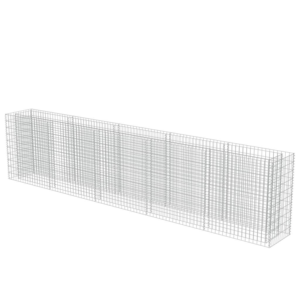 Gabion Raised Bed Galvanized Steel 177.2"x19.7"x39.4" at Set Shop and Smile