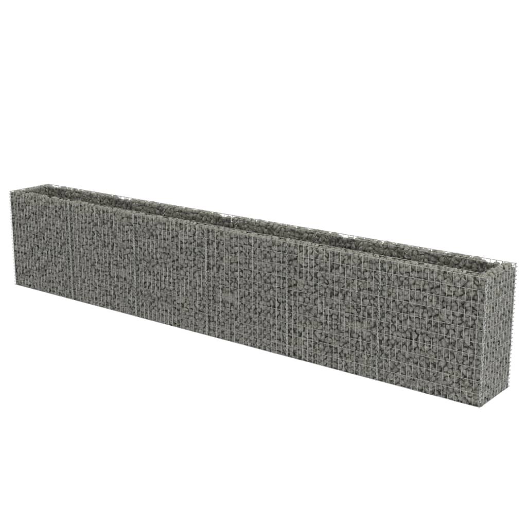 Gabion Raised Bed Galvanized Steel 212.6"x19.7"x39.4" at Set Shop and Smile