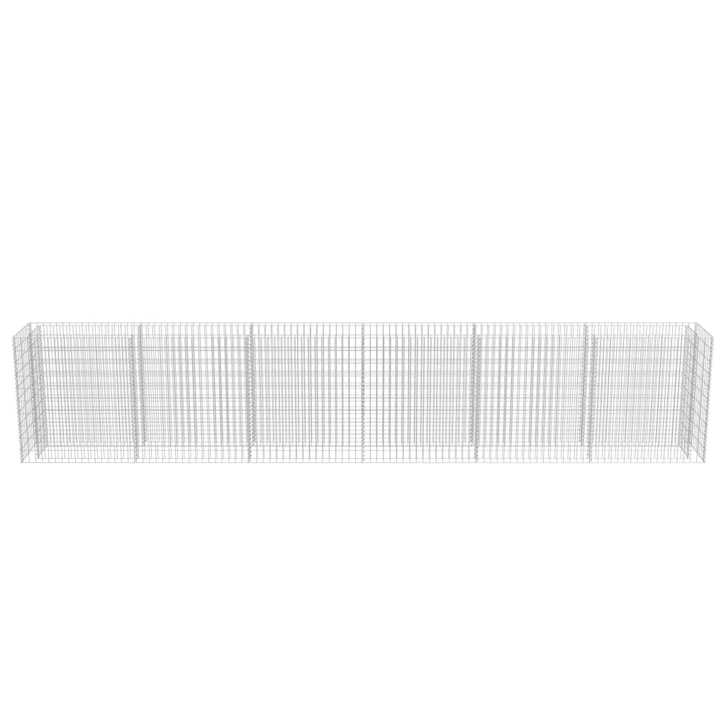 Gabion Raised Bed Galvanized Steel 212.6"x19.7"x39.4" at Set Shop and Smile