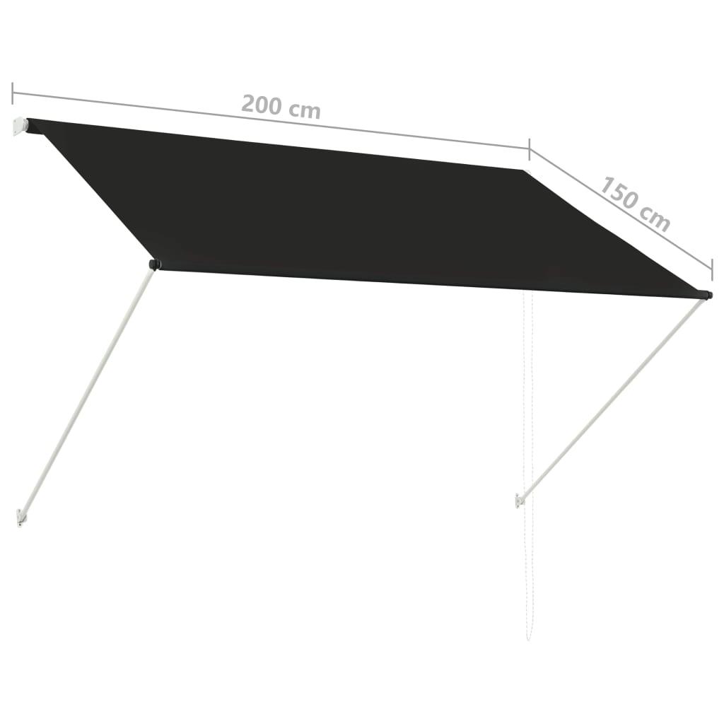 Retractable Awning 78.7"x59.1" Anthracite at Set Shop and Smile
