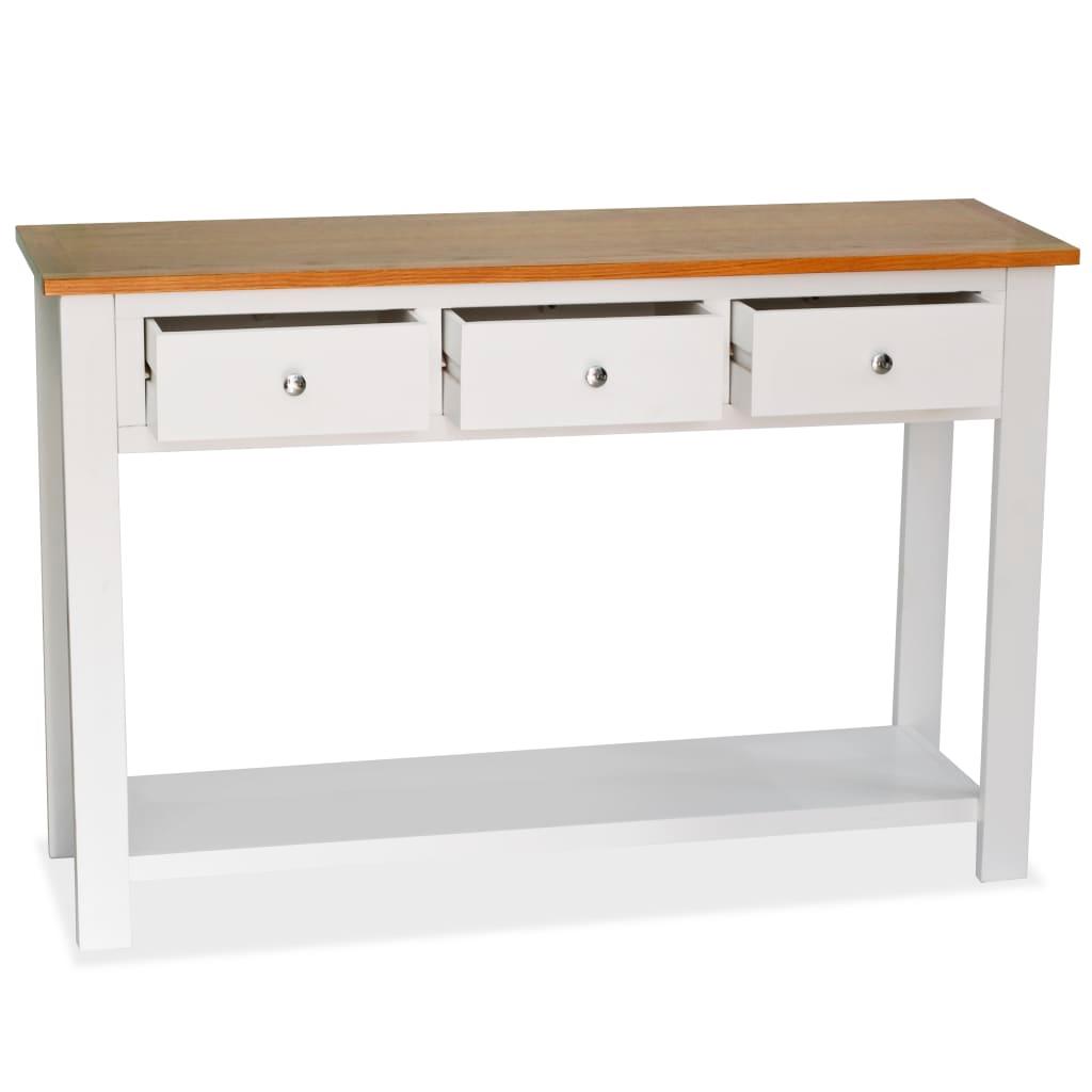 Console Table 46.5"x13.8"x30.3" Solid Oak Wood at Set Shop and Smile