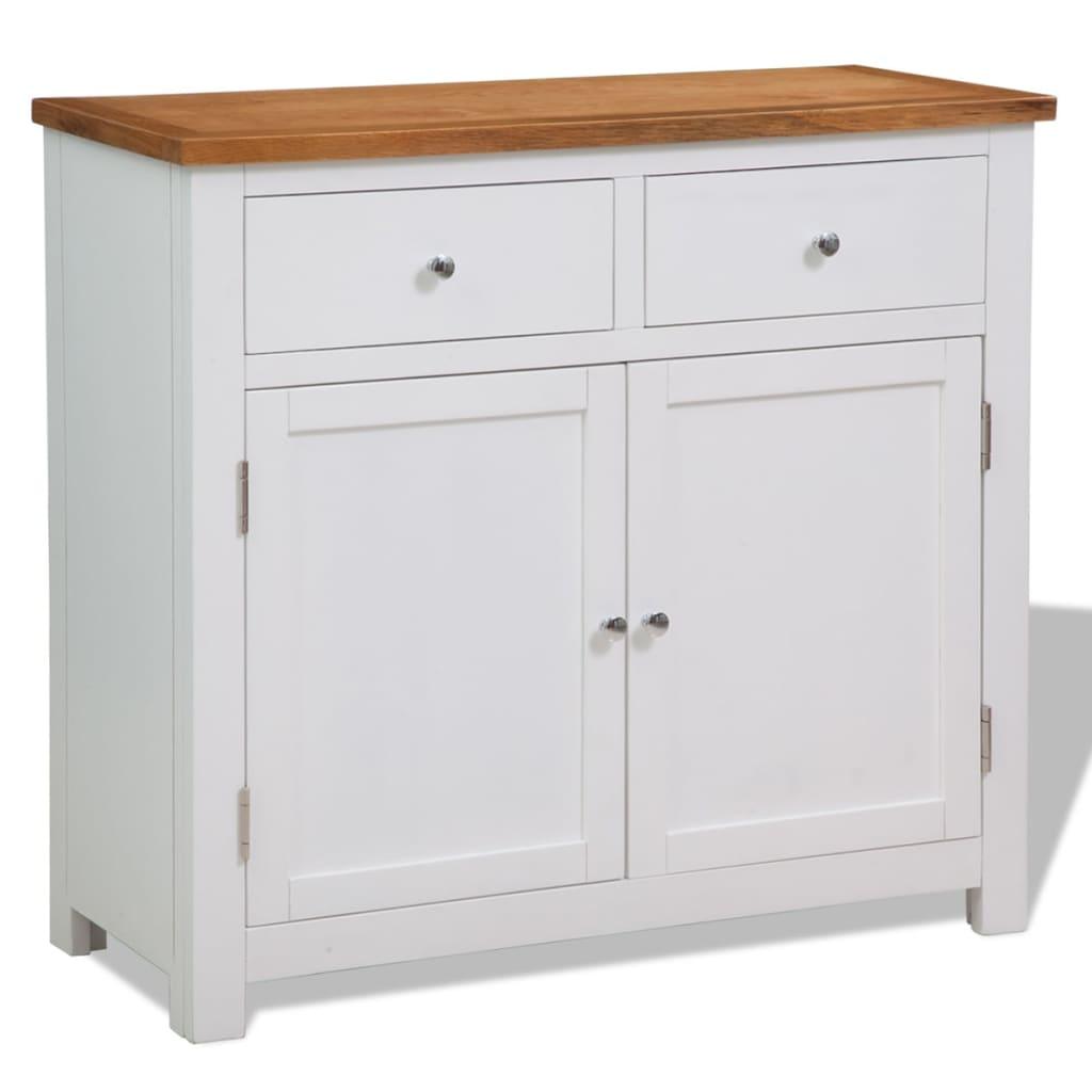 Sideboard 35.4"x13.2"x32.7" Solid Oak Wood at Set Shop and Smile