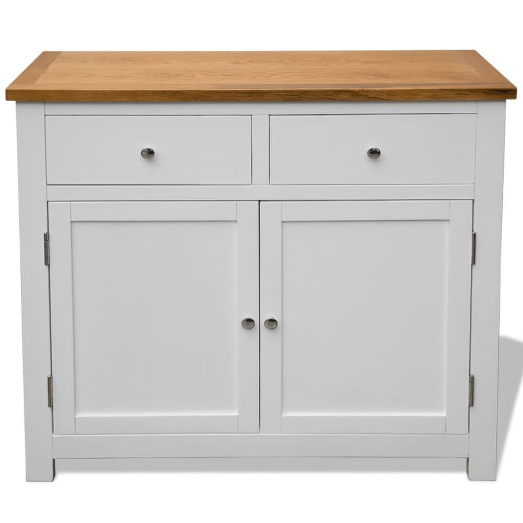 Sideboard 35.4"x13.2"x32.7" Solid Oak Wood at Set Shop and Smile