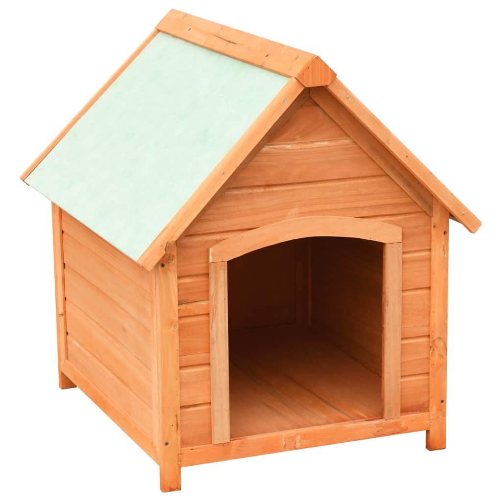 Dog House Solid Pine & Fir Wood 28.3"x33.5"x32.3" at Set Shop and Smile