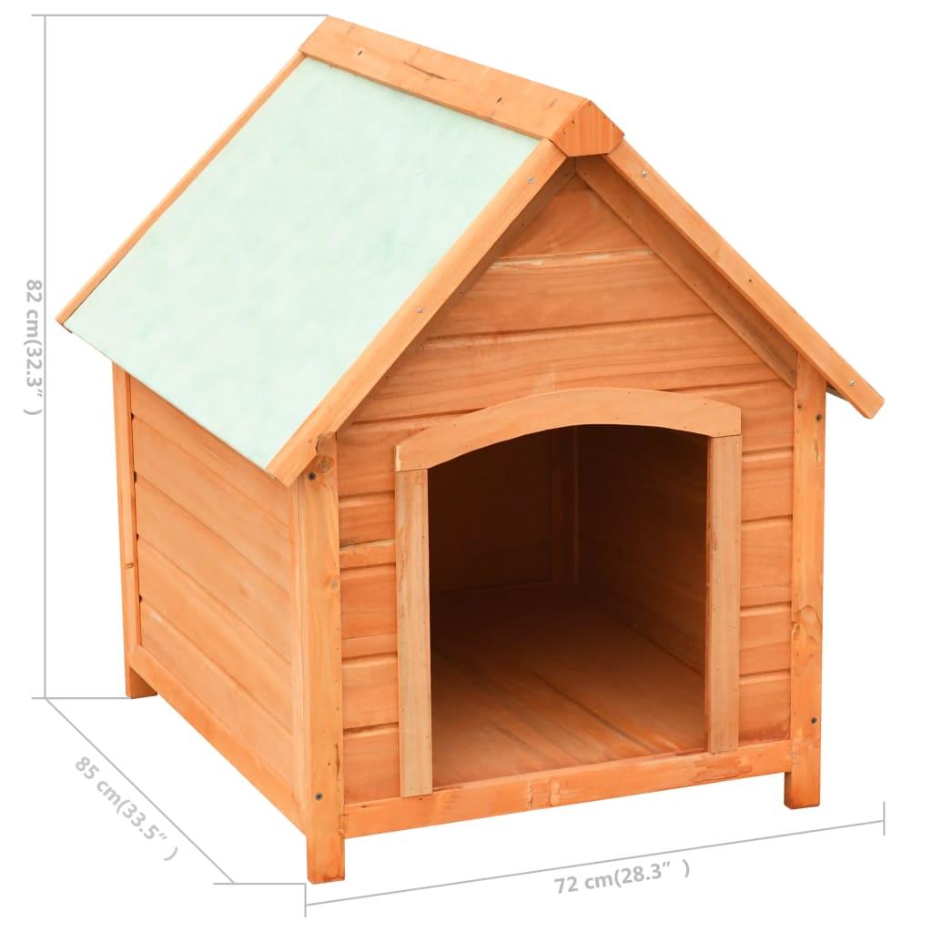 Dog House Solid Pine & Fir Wood 28.3"x33.5"x32.3" at Set Shop and Smile