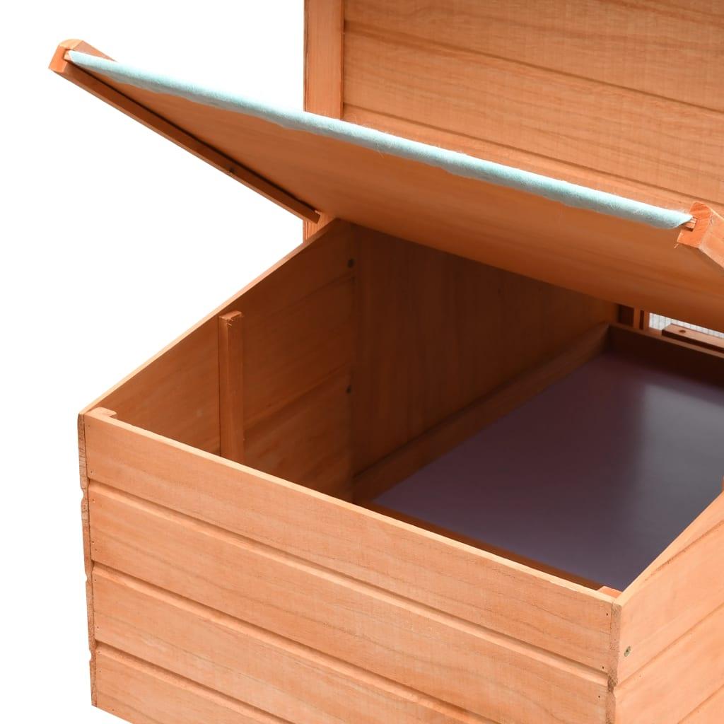 Chicken Cage Solid Pine & Fir Wood 66.9"x31.9"x43.3" at Set Shop and Smile