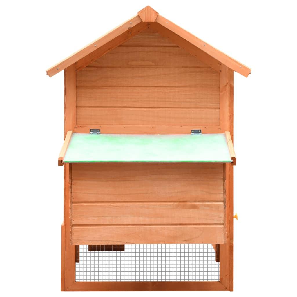 Chicken Cage Solid Pine & Fir Wood 66.9"x31.9"x43.3" at Set Shop and Smile