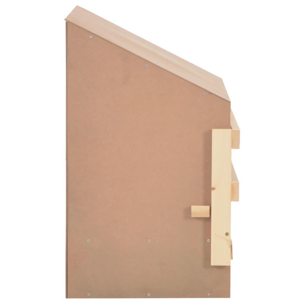 Chicken Laying Nest 3 Compartments 28.3"x13"x21.3" Solid Pine Wood at Set Shop and Smile