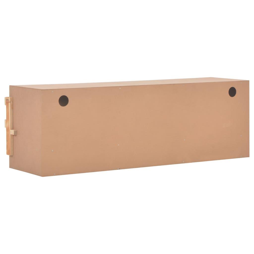 Chicken Laying Nest 5 Compartments 46.1"x13"x15" Solid Pine Wood at Set Shop and Smile