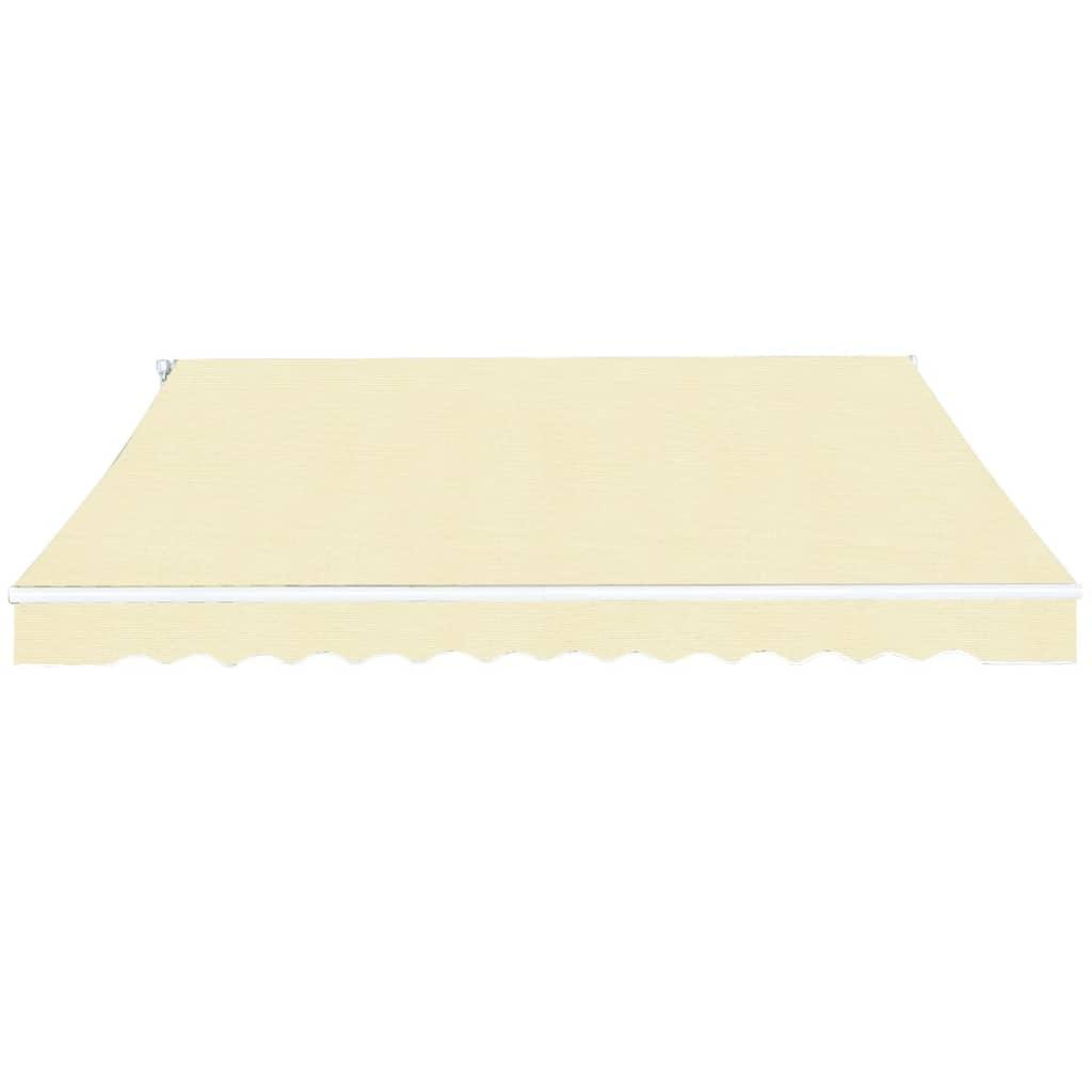 Folding Awning Manual Operated 157.5" Cream at Set Shop and Smile