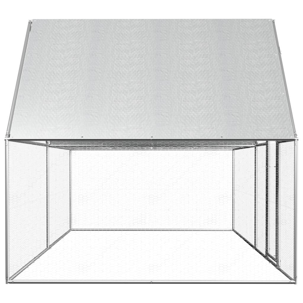 Chicken Coop 13.1'x6.6'x6.6' Galvanized Steel at Set Shop and Smile