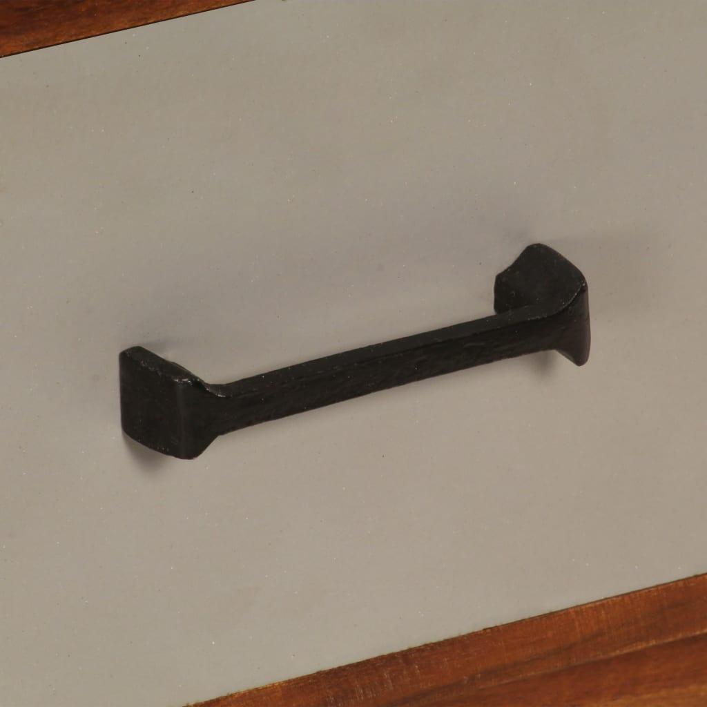 TV Cabinet with 3 Drawers 43.3"x13.8"x19.7" Solid Acacia Wood at Set Shop and Smile