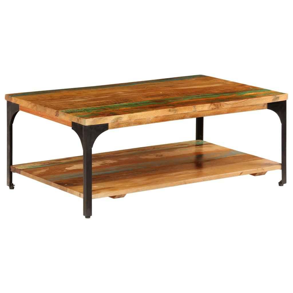 Coffee Table with Shelf 39.4"x23.6"x13.8" Solid Reclaimed Wood at Set Shop and Smile