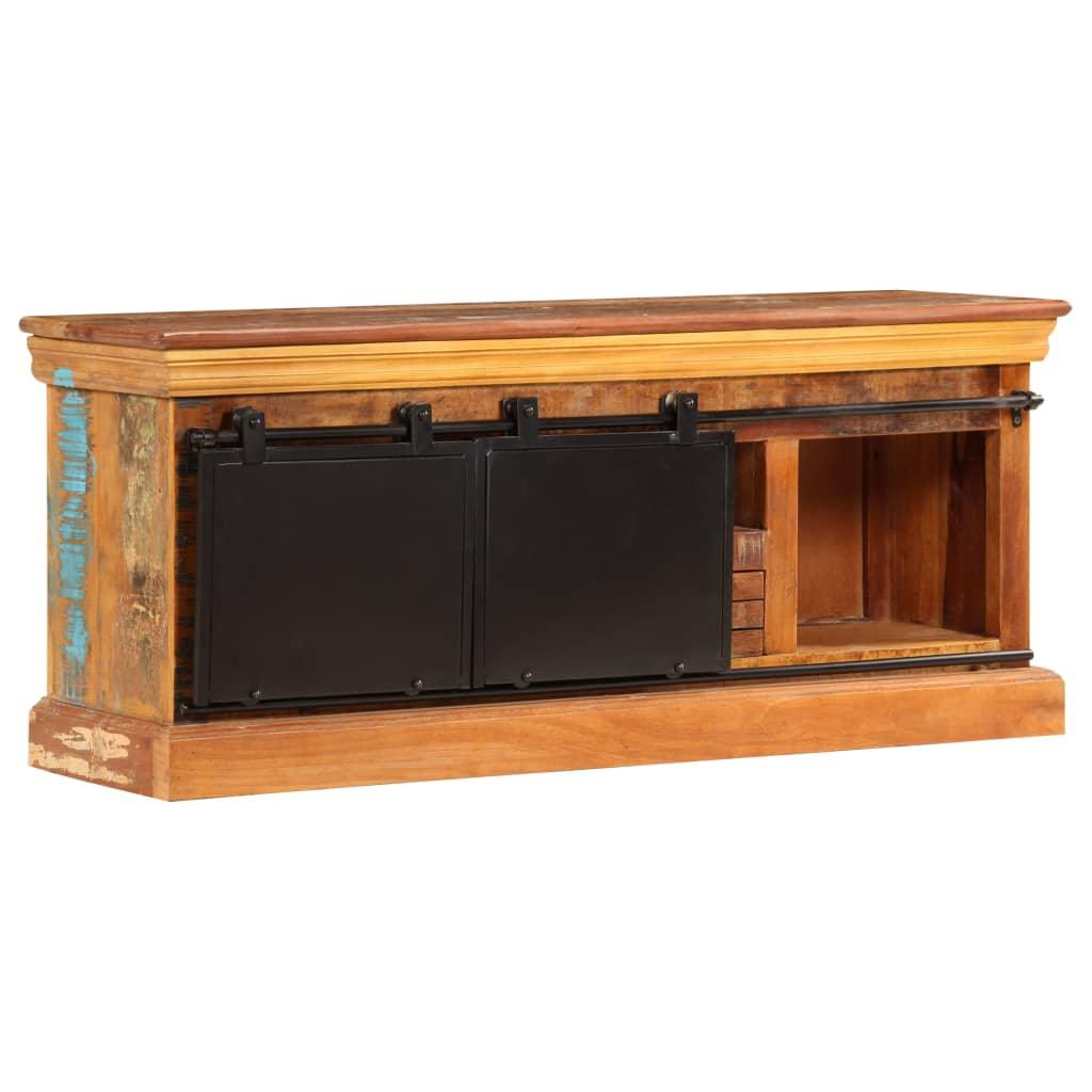 TV Cabinet 43.3"x11.8"x17.7" Solid Reclaimed Wood at Set Shop and Smile