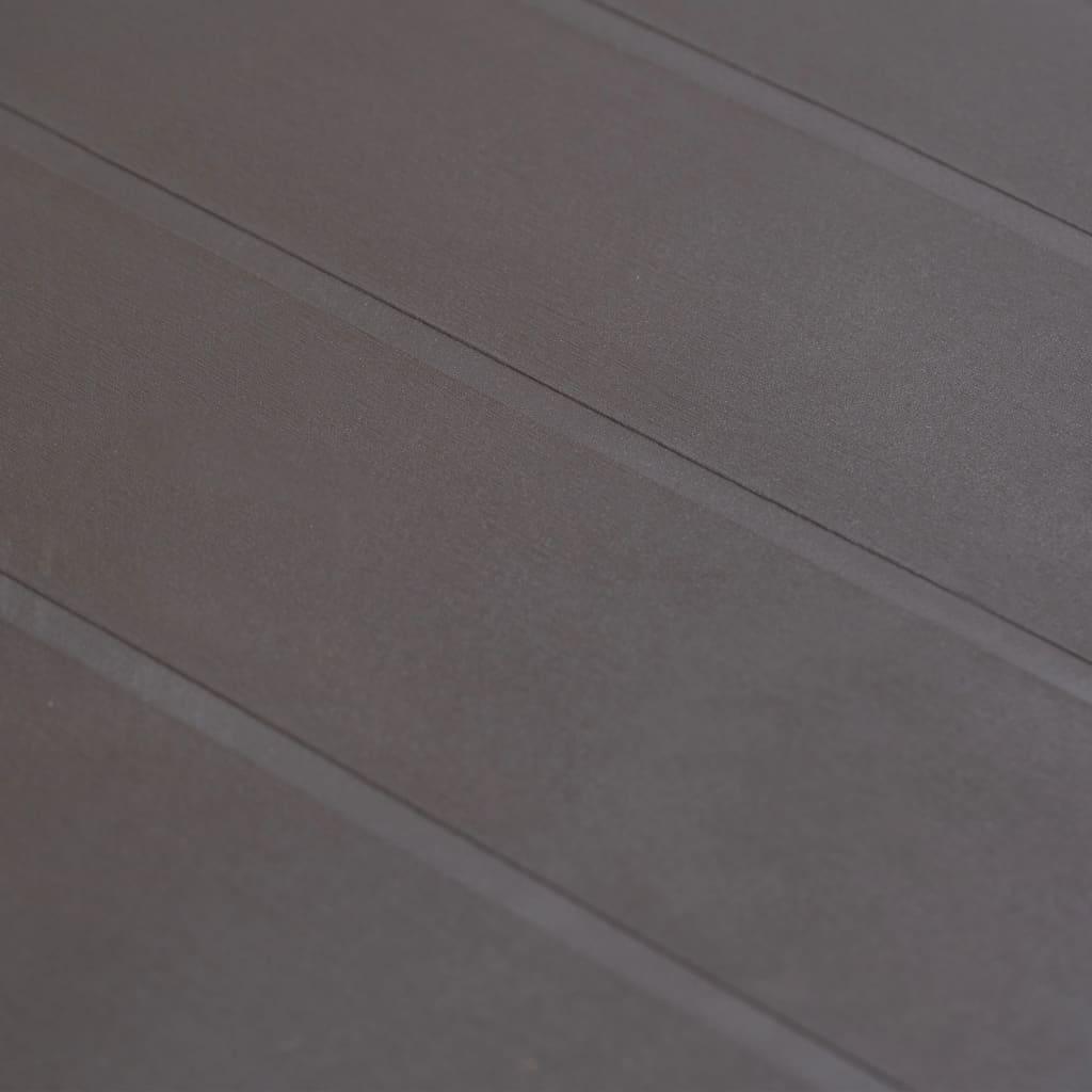 Patio Table Brown 86.6"x35.4"x28.3" Plastic Rattan Look at Set Shop and Smile