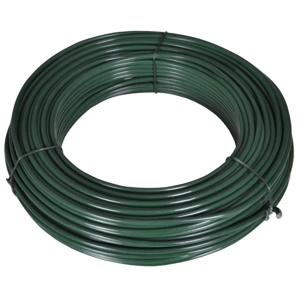 Fence Span Wire 180.4' 0.08"/0.12" Steel Green at Set Shop and Smile