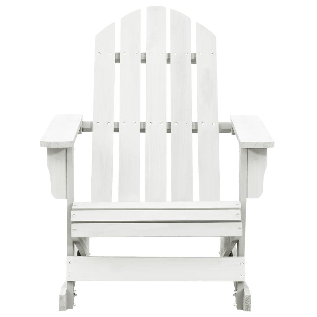 Patio Rocking Chair Wood White at Set Shop and Smile