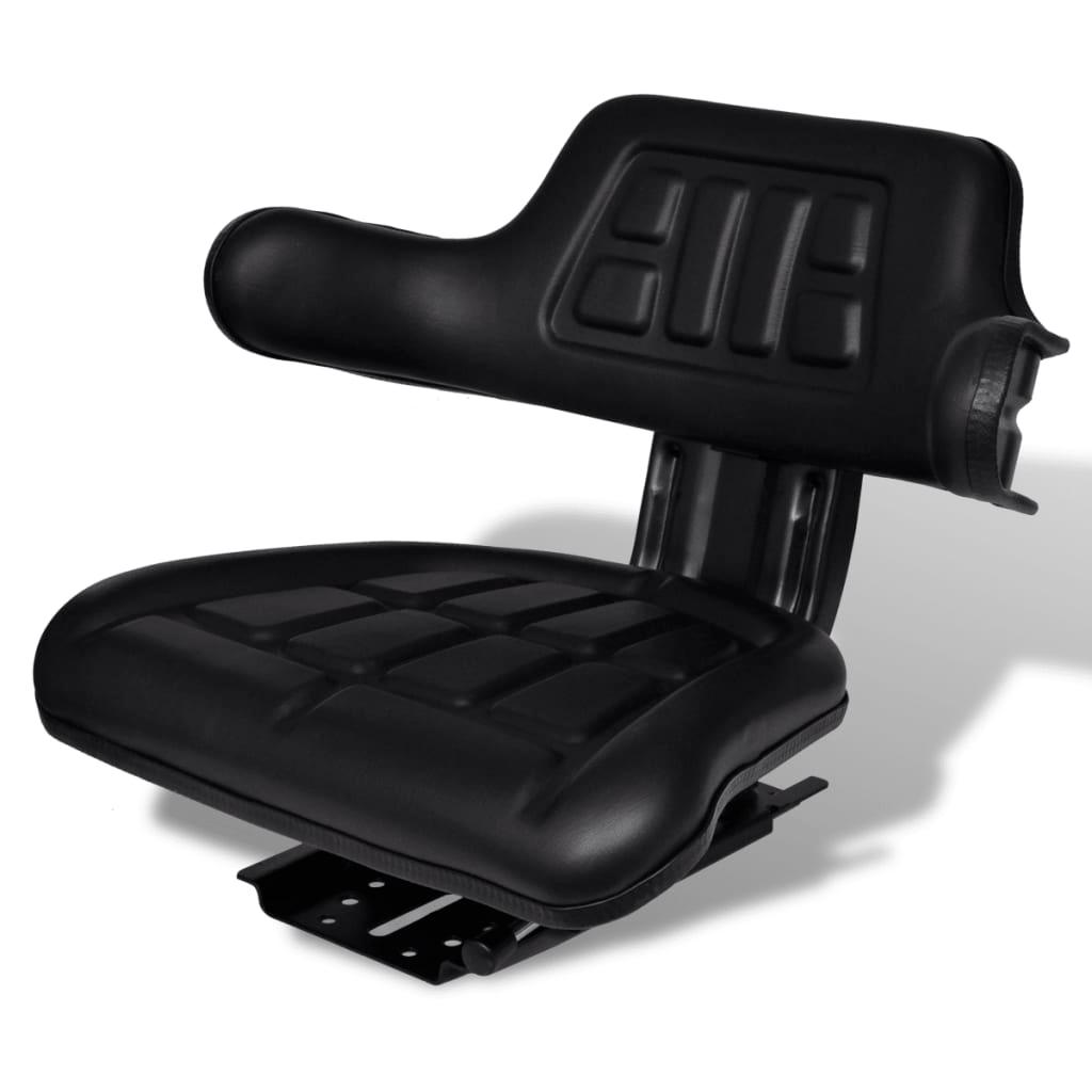 Tractor Seat with Backrest Black at Set Shop and Smile