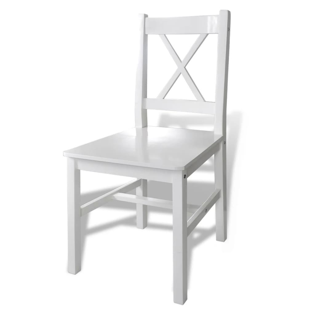 5 Piece Dining Set White at Set Shop and Smile