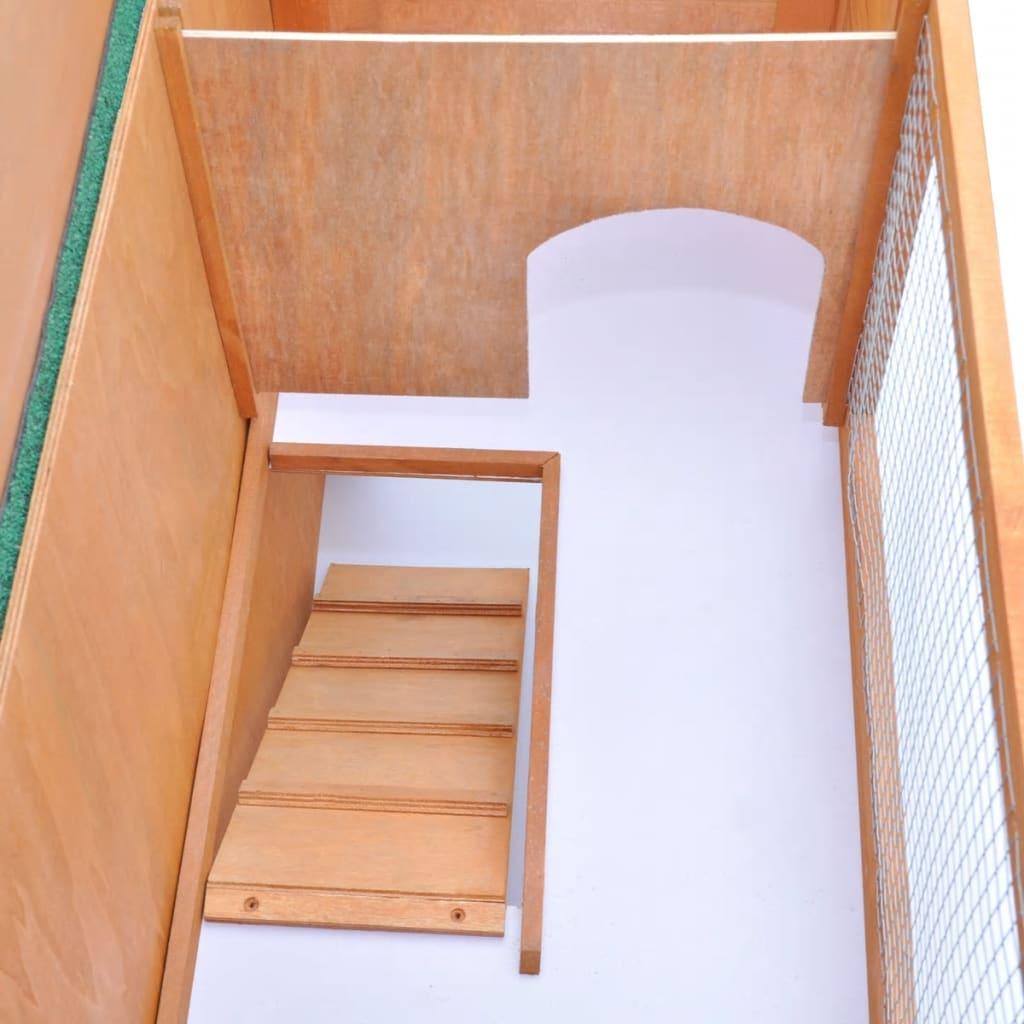 Outdoor Rabbit Hutch Small Animal House Pet Cage 1 Door Wood at Set Shop and Smile