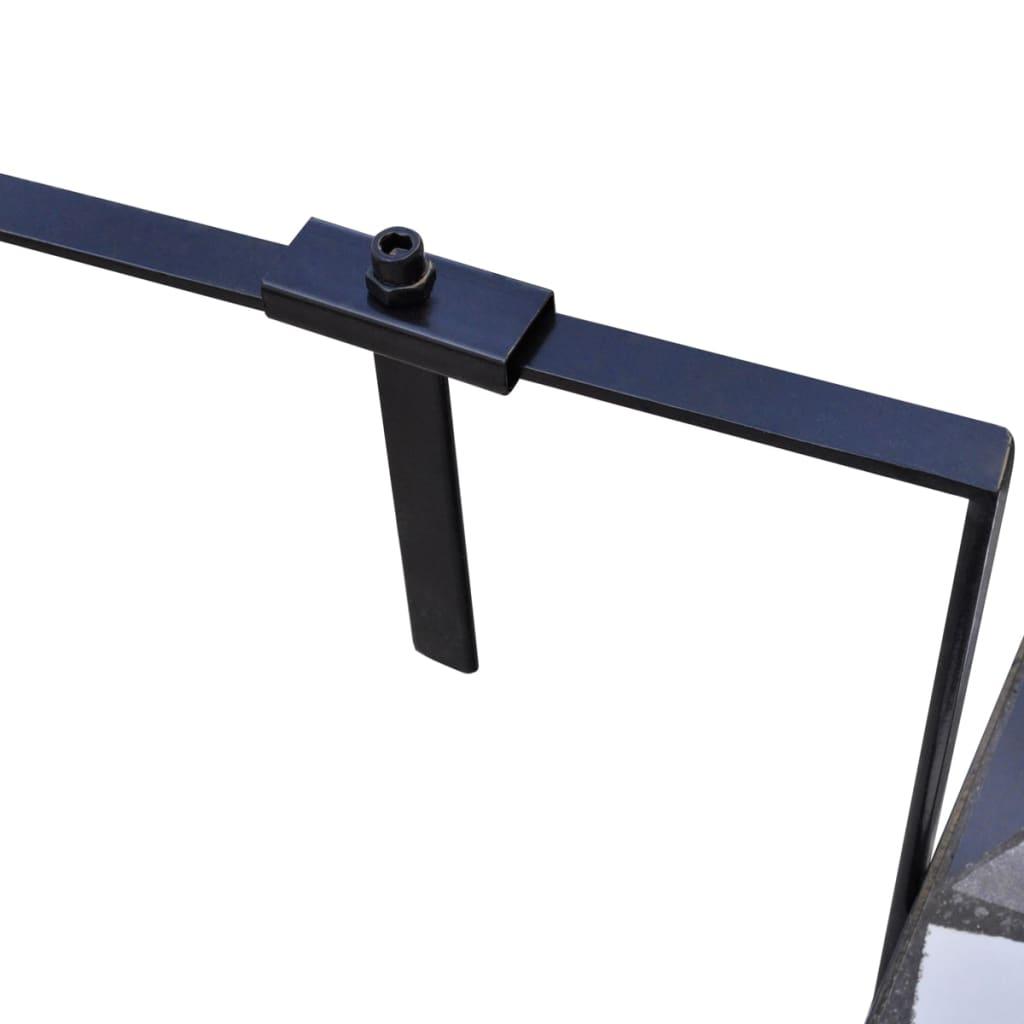 Hanging Balcony Table Black and White Mosaic at Set Shop and Smile