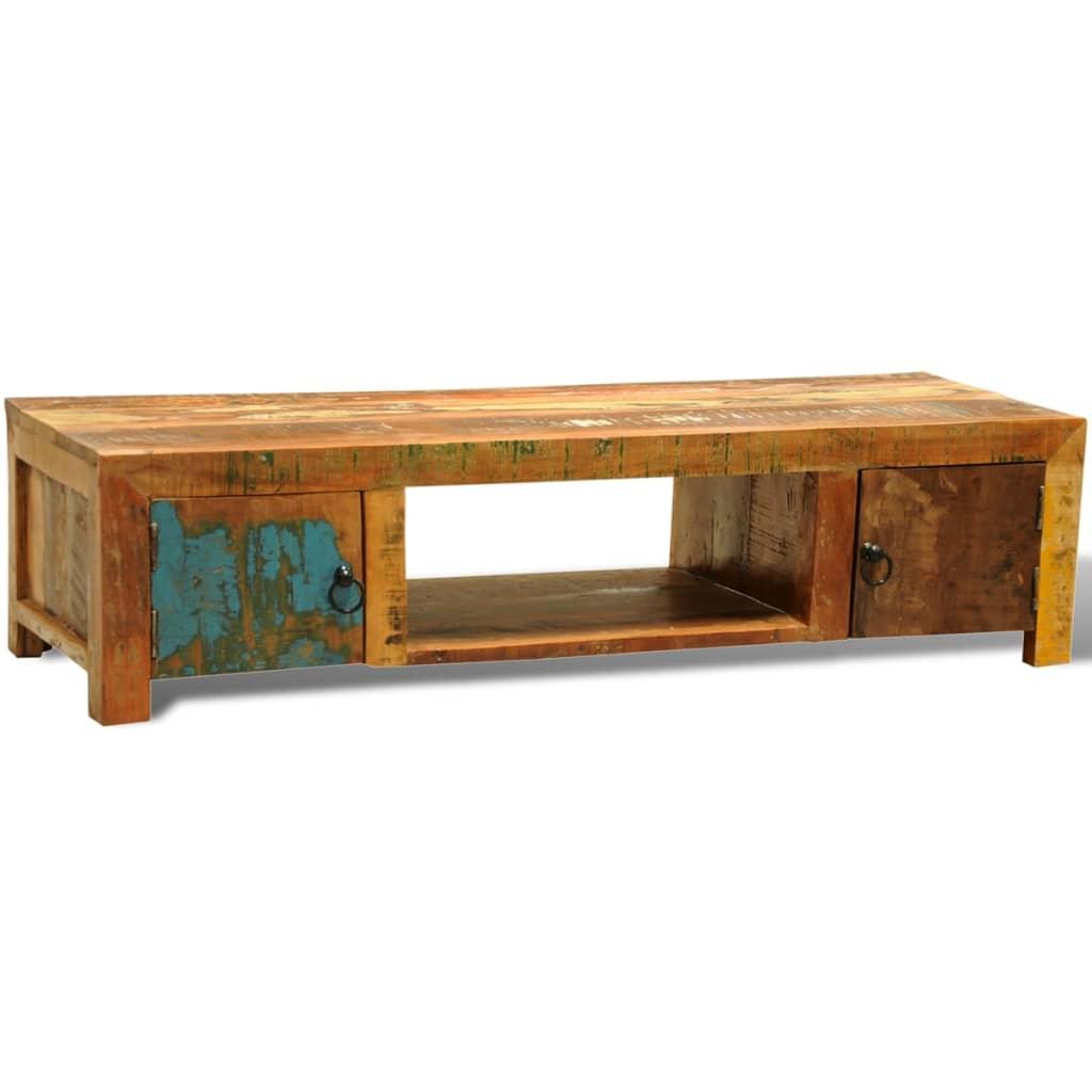 Reclaimed Wood TV Cabinet with 2 Doors Vintage Antique-style at Set Shop and Smile