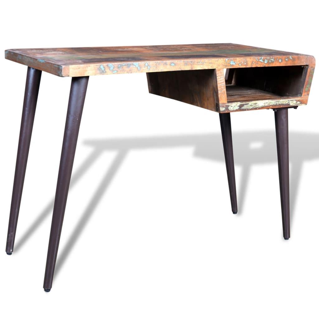 Reclaimed Wood Desk with Iron Legs at Set Shop and Smile