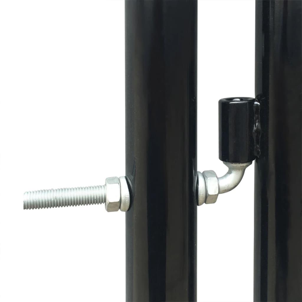 Black Single Door Fence Gate 39.4"x49.2" at Set Shop and Smile