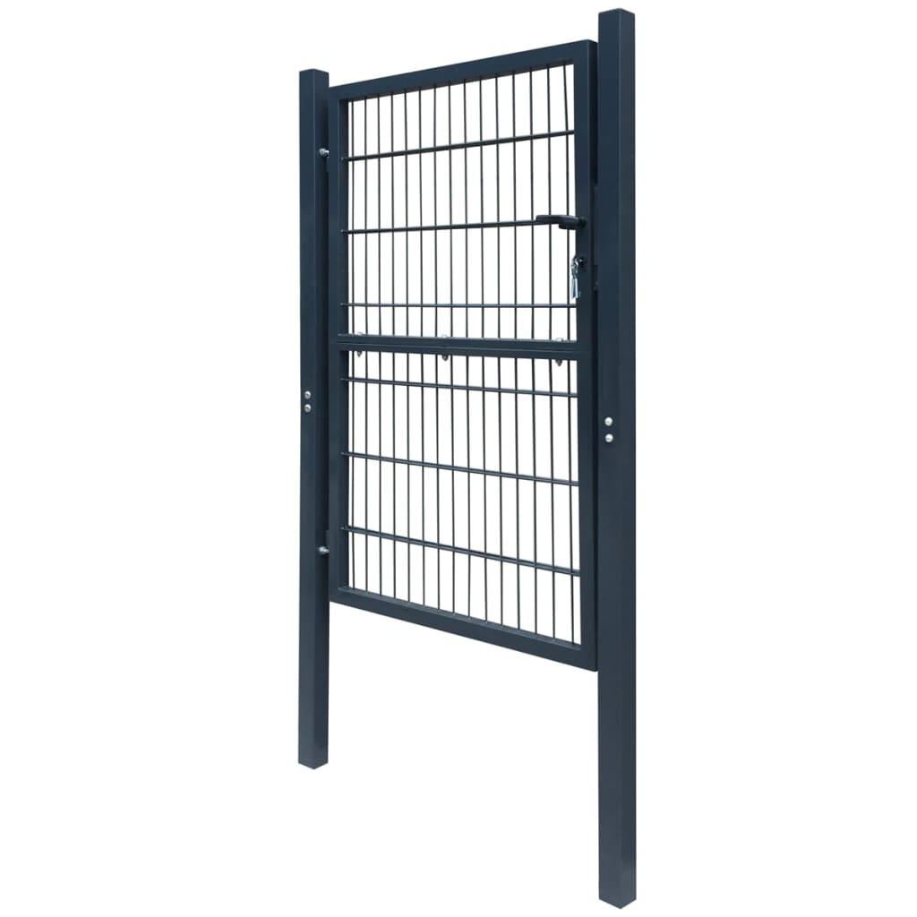 2D Fence Gate (Single) Anthracite Gray 41.7" x 66.9" at Set Shop and Smile