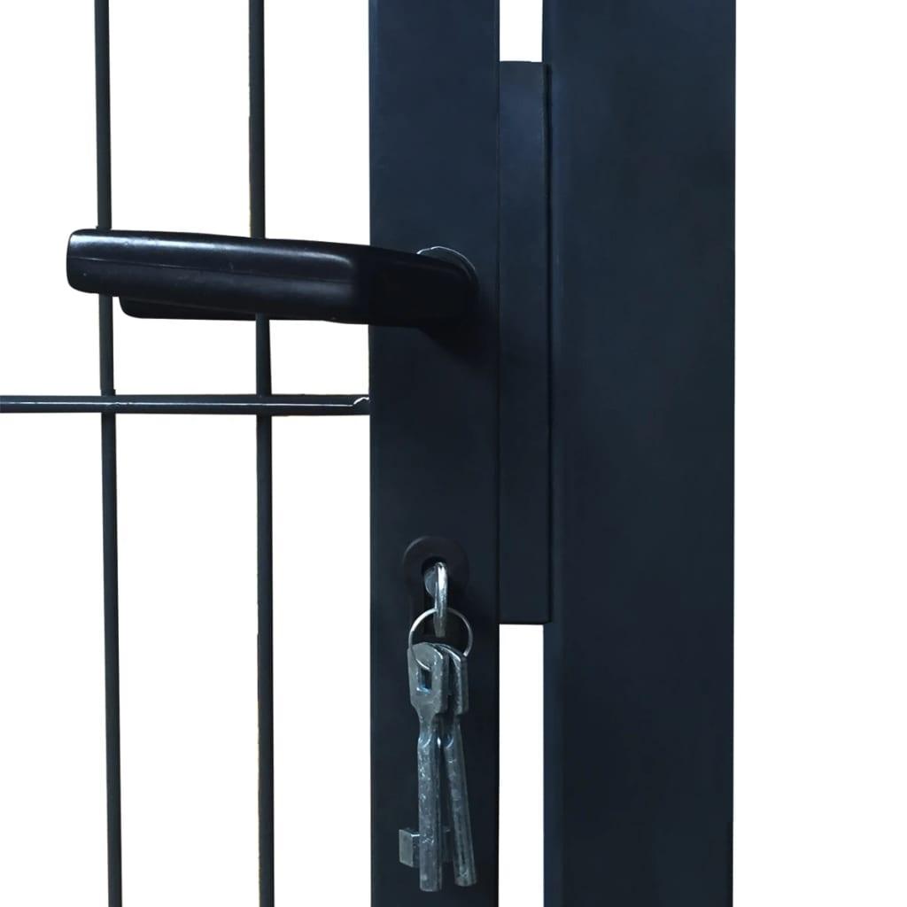 2D Fence Gate (Single) Anthracite Gray 41.7" x 66.9" at Set Shop and Smile