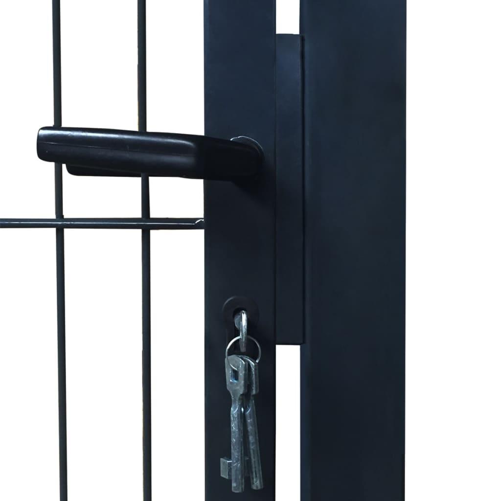 2D Fence Gate (Single) Anthracite Gray 41.7" x 74.8" at Set Shop and Smile
