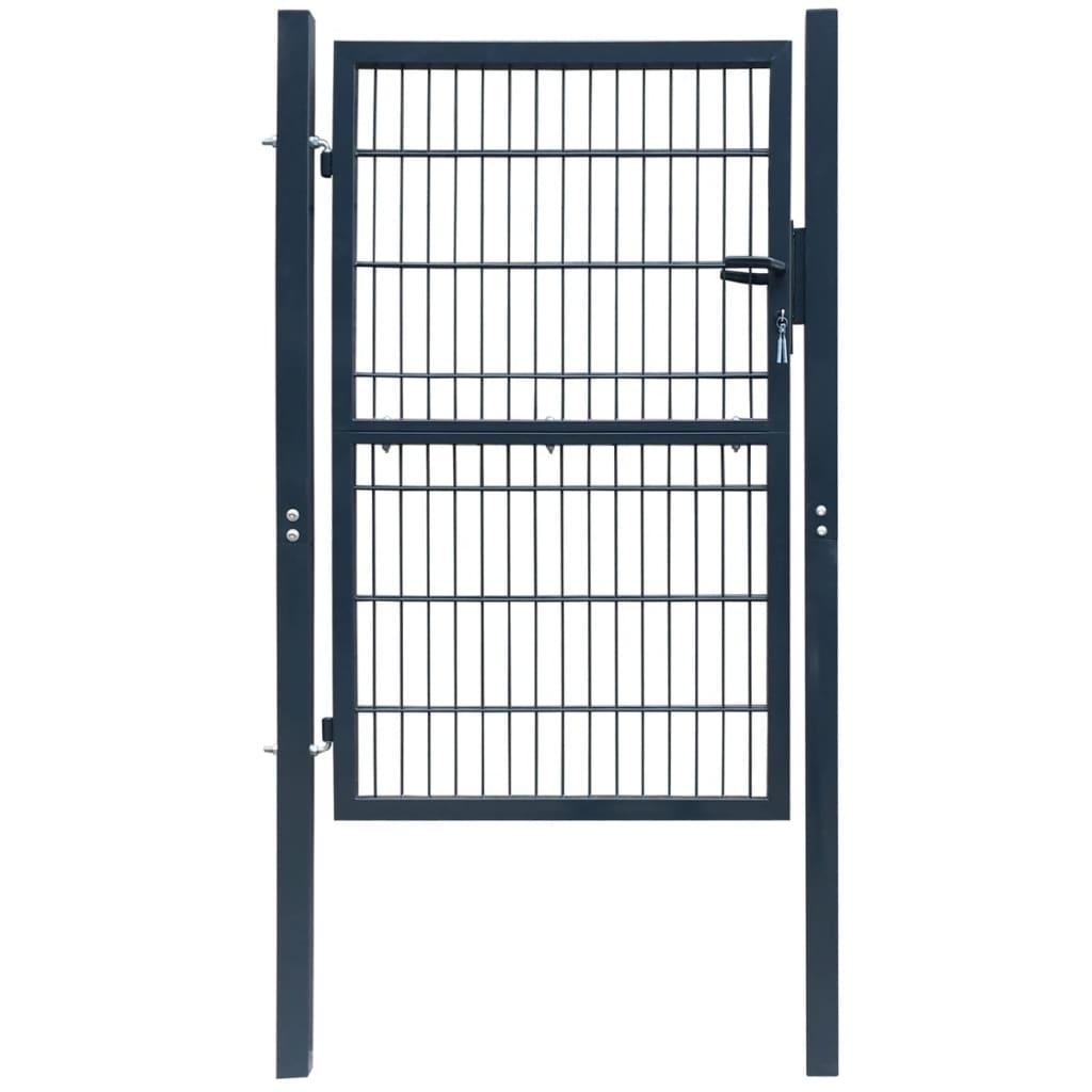 2D Fence Gate (Single) Anthracite Gray 41.7" x 82.7" at Set Shop and Smile