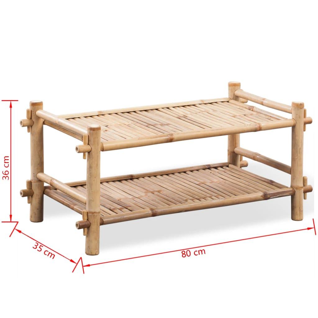 2-Tier Bamboo Shoe Rack at Set Shop and Smile