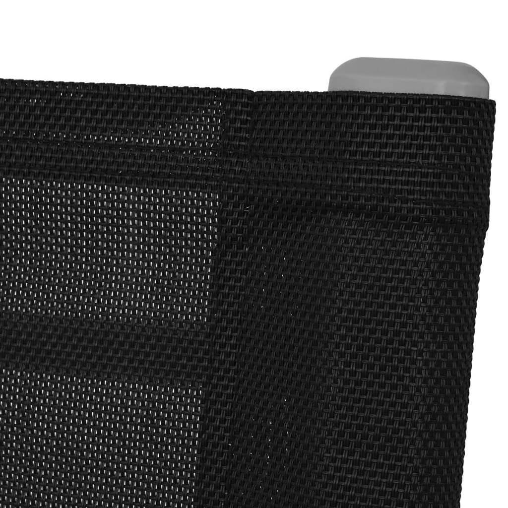 Patio Rocking Chairs 2 pcs Steel and Textilene Black at Set Shop and Smile