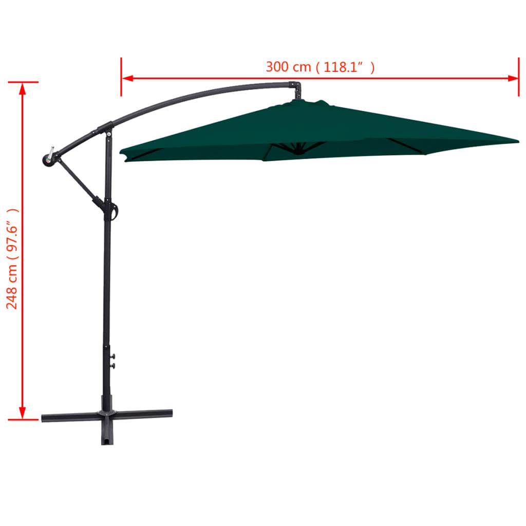 Cantilever Umbrella 118.1" Green at Set Shop and Smile