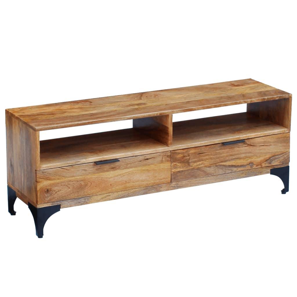 TV Stand Mango Wood 47.2"x13.8"x17.7" at Set Shop and Smile
