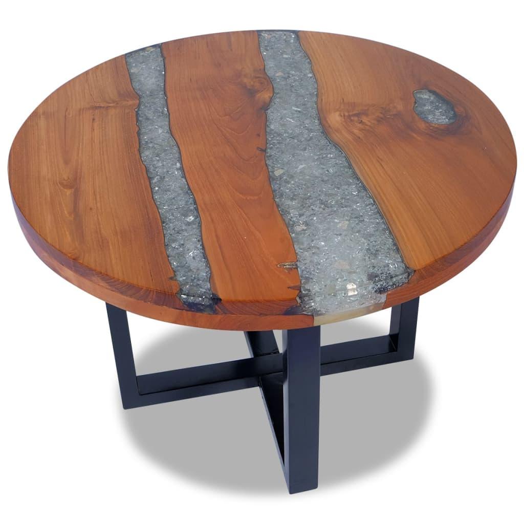 Coffee Table Teak Resin 23.6" at Set Shop and Smile