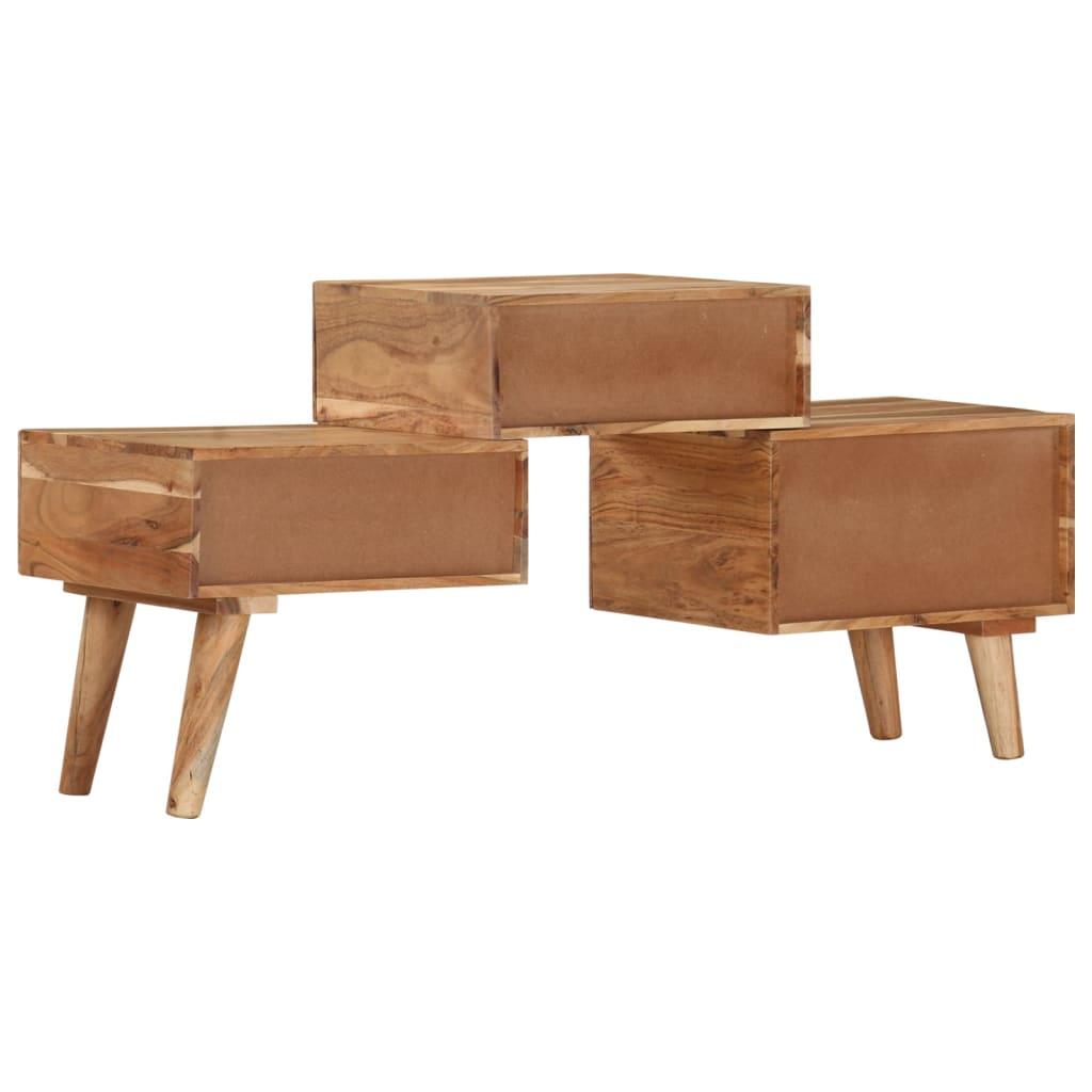 TV Cabinet 42.5"x11.8"x19.3" Solid Acacia Wood at Set Shop and Smile