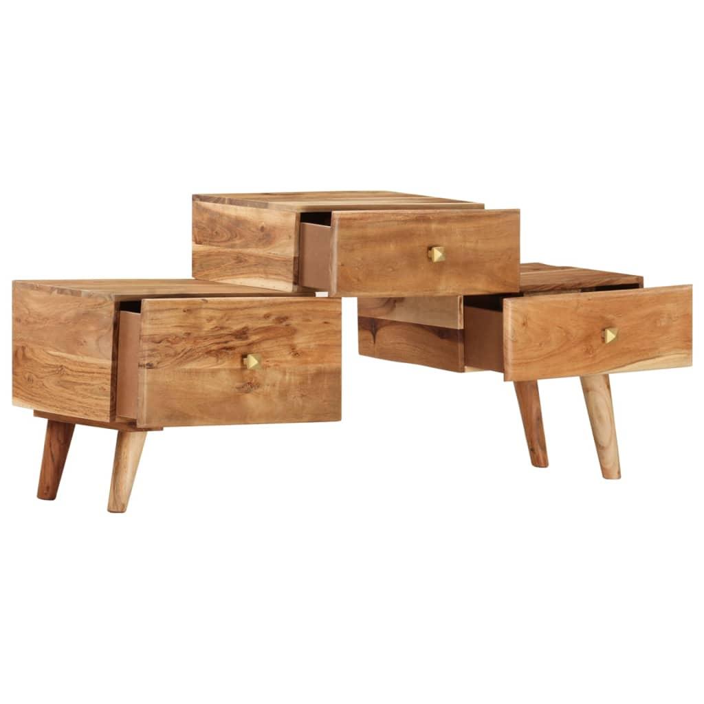 TV Cabinet 42.5"x11.8"x19.3" Solid Acacia Wood at Set Shop and Smile