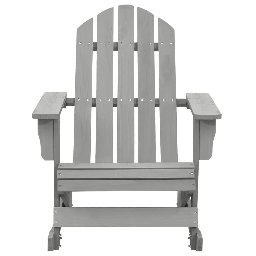 Patio Rocking Chair Wood Gray at Set Shop and Smile