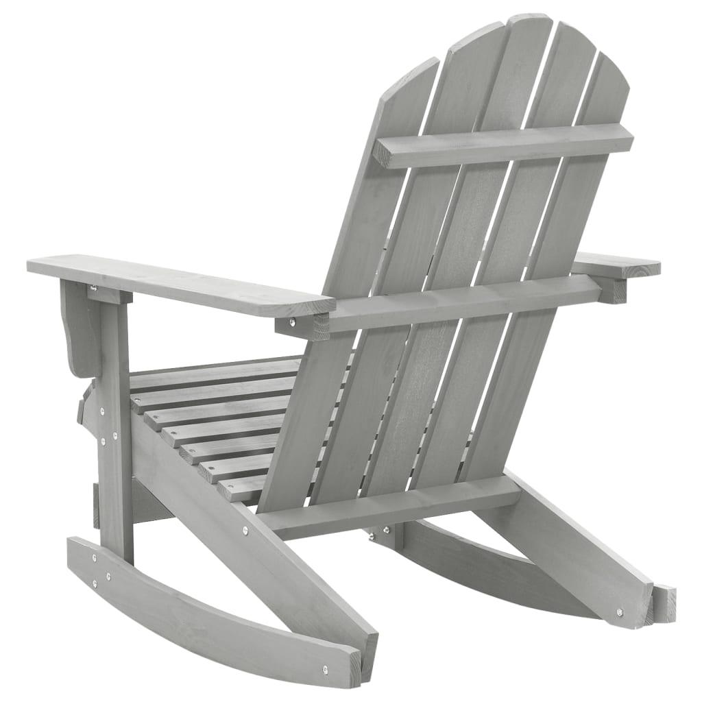 Patio Rocking Chair Wood Gray at Set Shop and Smile