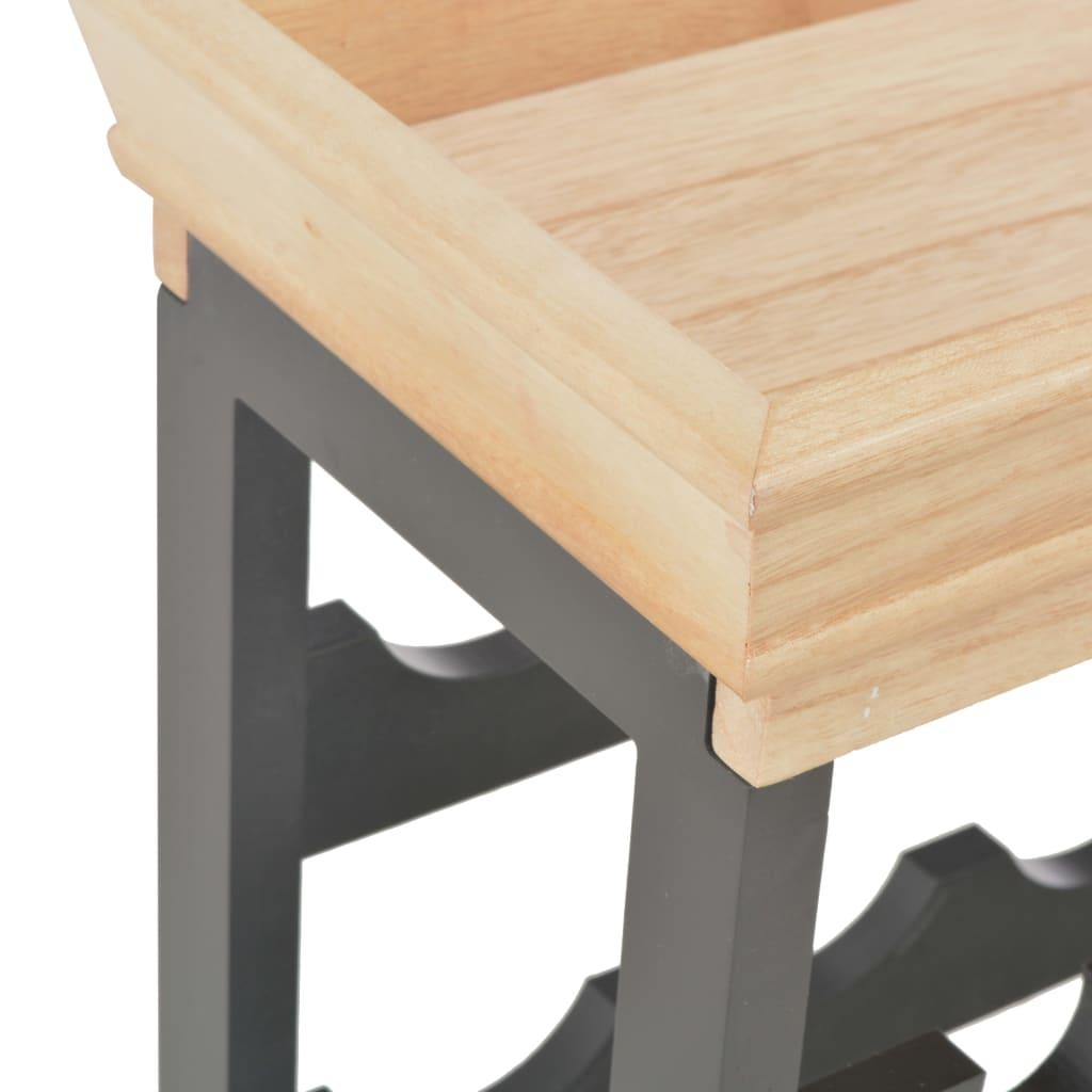 Wine Cabinet Black 27.6"x8.9"x27.8" MDF at Set Shop and Smile