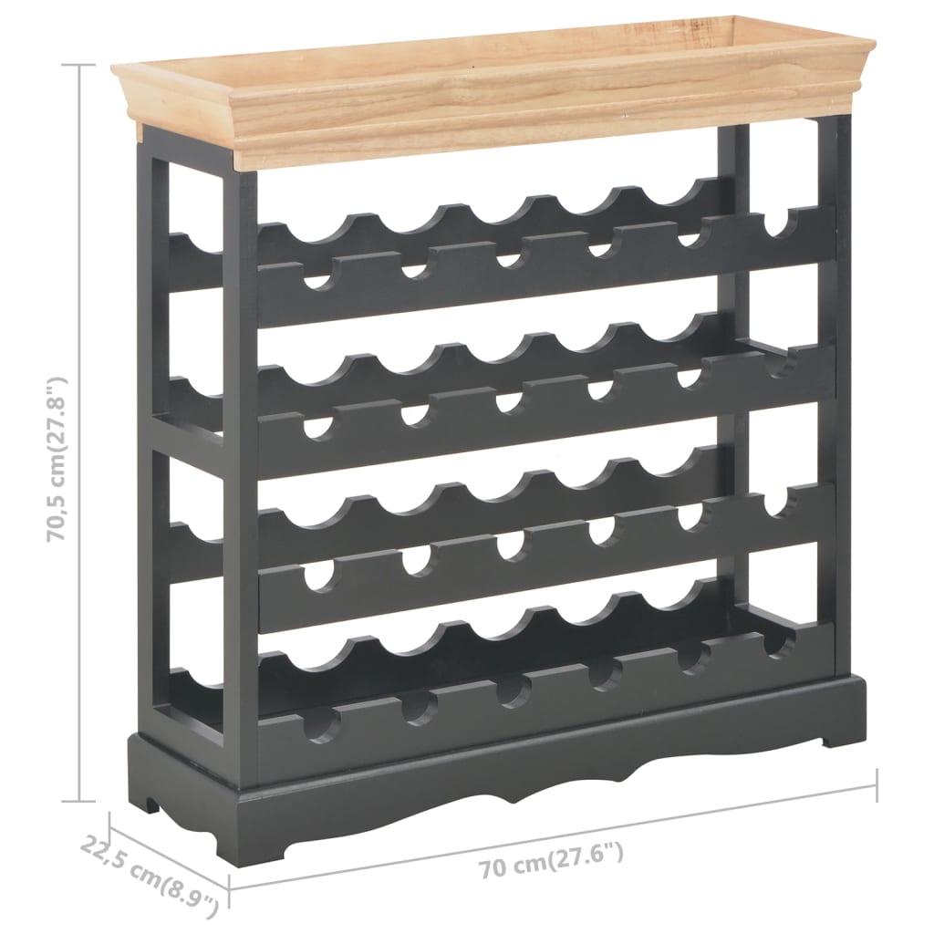 Wine Cabinet Black 27.6"x8.9"x27.8" MDF at Set Shop and Smile