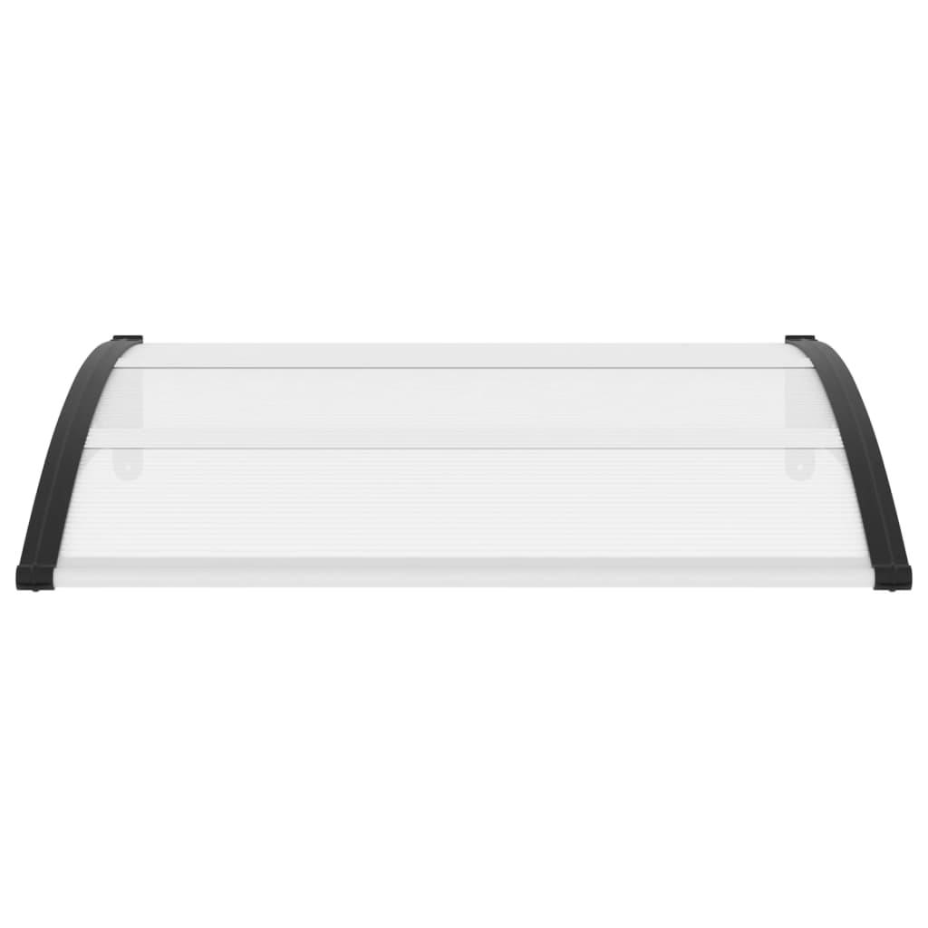 Door Canopy Black and Transparent 47.2"x31.5" PC at Set Shop and Smile