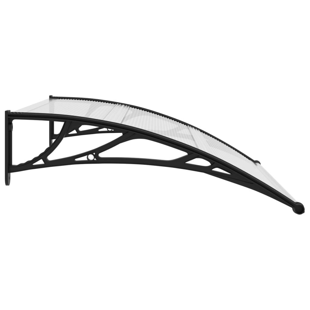 Door Canopy Black and Transparent 47.2"x31.5" PC at Set Shop and Smile