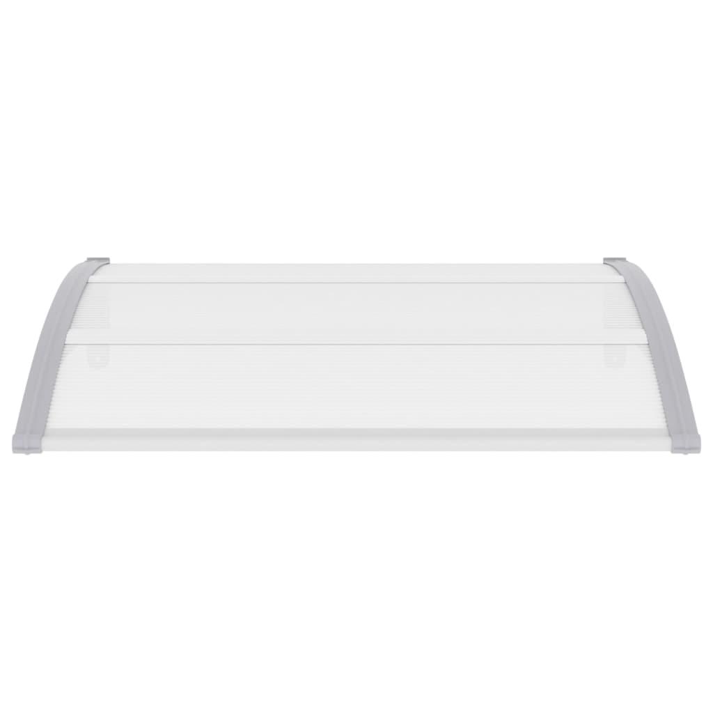 Door Canopy Gray and Transparent47.2"x31.5" PC at Set Shop and Smile